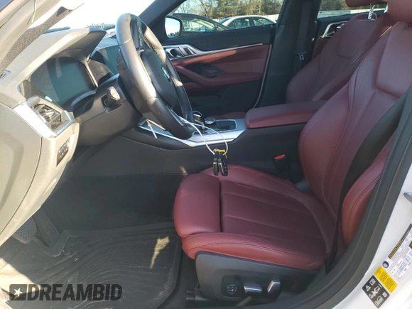 2023 BMW 4 Series 430i xDrive with VIN WBA73AV06PFM99802, listed as a Copart auction lot 45356035 with Not provided miles and Salvage title. Bid and sale history available at DreamBid. Image 7.
