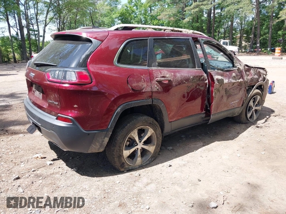 2020 Jeep Cherokee Limited with VIN 1C4PJMDN8LD602361, listed as a IAAI auction lot 42297391 with 34,170 mi miles and . Bid and sale history available at DreamBid. Image 4.