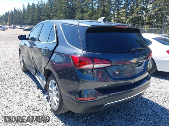 2022 Chevrolet Equinox LT with VIN 2GNAXKEV3N6107727, listed as a IAAI auction lot 42051118 with 81,697 mi miles and . Bid and sale history available at DreamBid. Image 3.