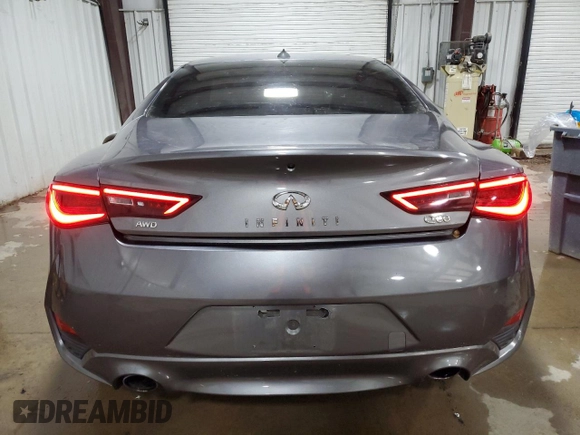 2018 Infiniti Q60 Sport with VIN JN1EV7EL4JM392190, listed as a Copart auction lot 62638985 with 36,893 mi miles and Clean title. Bid and sale history available at DreamBid. Image 6.