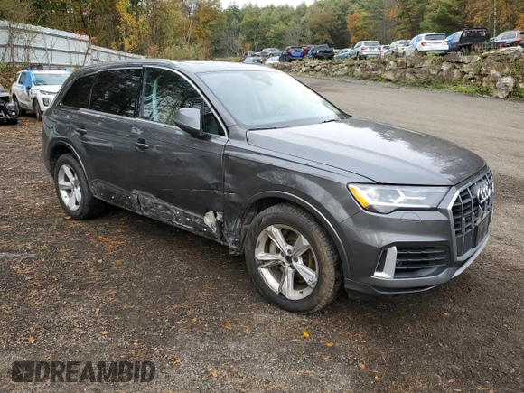 2020 Audi Q7 Premium with VIN WA1AXAF71LD001742, listed as a Copart auction lot 71186783 with 45,838 mi miles. Bid and sale history available at carsss.com. Image 4.