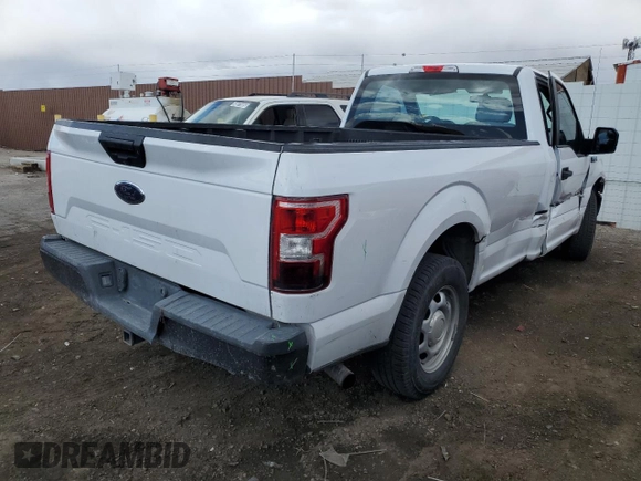 2018 Ford F-150 XL with VIN 1FTMF1C5XJKD81584, listed as a Copart auction lot 48009665 with 96,612 mi miles and Salvage title. Bid and sale history available at DreamBid. Image 3.