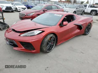 2022 Chevrolet Corvette 3LT with VIN 1G1YC3D47N5114329, listed as a Copart auction lot 53289165 with 0 mi miles and Salvage Title. Bid and sale history available at carsss.com. Image 1.