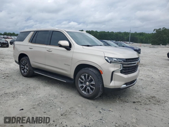 2021 Chevrolet Tahoe LT with VIN 1GNSCNKD0MR227811, listed as a Copart auction lot 54893005 with 48,150 mi miles and Salvage title. Bid and sale history available at DreamBid. Image 4.