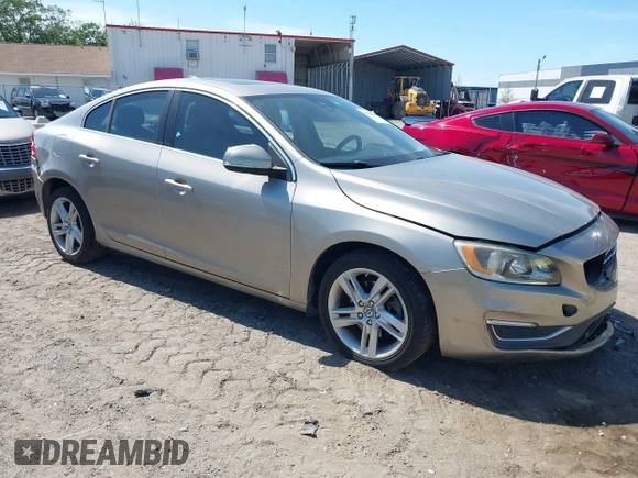 2015 Volvo S60 T5 Drive-E Premier Plus with VIN YV140MFC9F1318920, listed as a IAAI auction lot 41930684 with 66,790 mi miles. Bid and sale history available at carsss.com. Image 1.