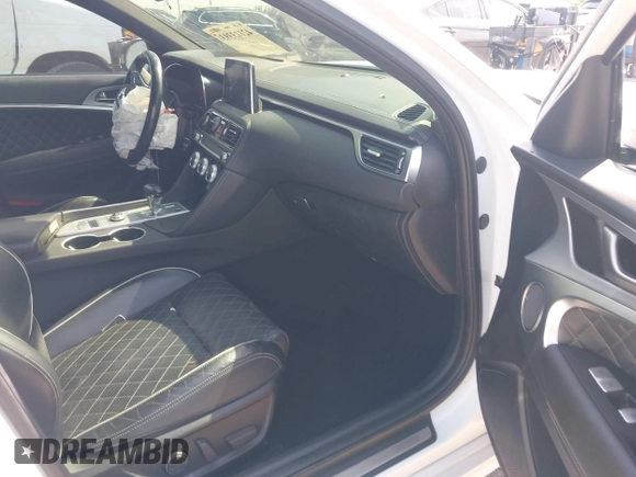 2019 Genesis G70 Advanced with VIN KMTG34LE0KU034232, listed as a IAAI auction lot 42113393 with 47,360 mi miles and . Bid and sale history available at DreamBid. Image 5.