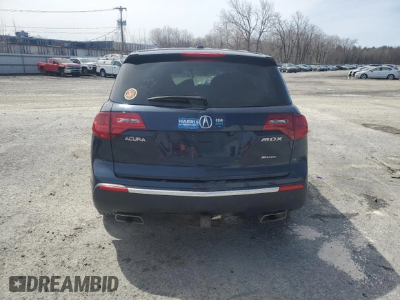 2011 Acura MDX with VIN 2HNYD2H20BH524380, listed as a Copart auction lot 51218155 with 0 mi miles and Salvage Title. Bid and sale history available at carsss.com. Image 6.