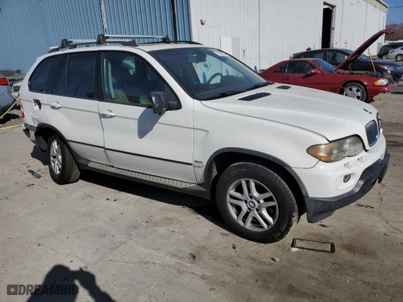 2006 BMW X5 3.0i with VIN 5UXFA13556LY42326, listed as a Copart auction lot 79227544 with 0 mi miles and Salvage Title. Bid and sale history available at carsss.com. Image 4.