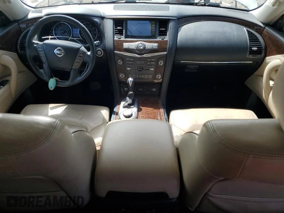 2018 Nissan Armada Platinum with VIN JN8AY2NE8J9732438, listed as a Copart auction lot 56233785 with 122,870 mi miles and Salvage title. Bid and sale history available at DreamBid. Image 8.