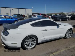 2019 Ford Mustang GT with VIN 1FA6P8CF3K5106281, listed as a Copart auction lot 59230645 with 76,999 mi miles and Salvage title. Bid and sale history available at DreamBid. Image 3.