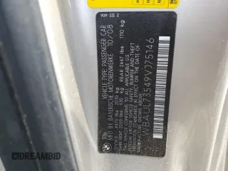 2009 BMW 1 Series 128i with VIN WBAUL73549VJ75146, listed as a Copart auction lot 70916124 with 101,724 mi miles and Salvage Title. Bid and sale history available at carsss.com. Image 12.