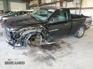 2012 Ram 1500 Express with VIN 3C6JD7AT8CG118153, listed as a Copart auction lot 81004614 with 105,083 mi miles and Salvage Title. Bid and sale history available at carsss.com. Image 1.