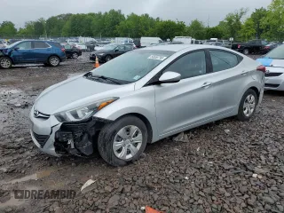 2016 Hyundai Elantra SE z VIN 5NPDH4AE1GH762472, wystawiony jako Copart lot #58550795 z przebiegiem 69 948 mil mil oraz Szkoda całkowita • Salvage title. Historia ofert i sprzedaży dostępna na DreamBid. Obrazek 1.