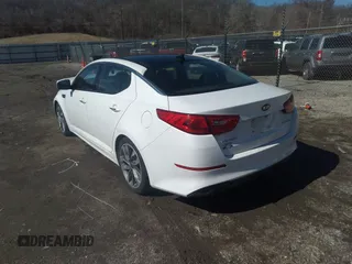 2015 Kia Optima SXL Turbo with VIN 5XXGR4A60FG378566, listed as a IAAI auction lot 41750017 with 111,850 mi miles and . Bid and sale history available at DreamBid. Image 3.