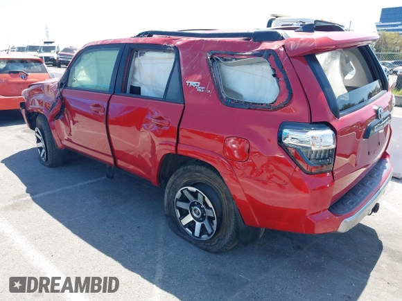 2021 Toyota 4Runner TRD Off Road Premium with VIN JTERU5JR8M5879628, listed as a IAAI auction lot 41987632 with 46,137 mi miles and . Bid and sale history available at DreamBid. Image 3.