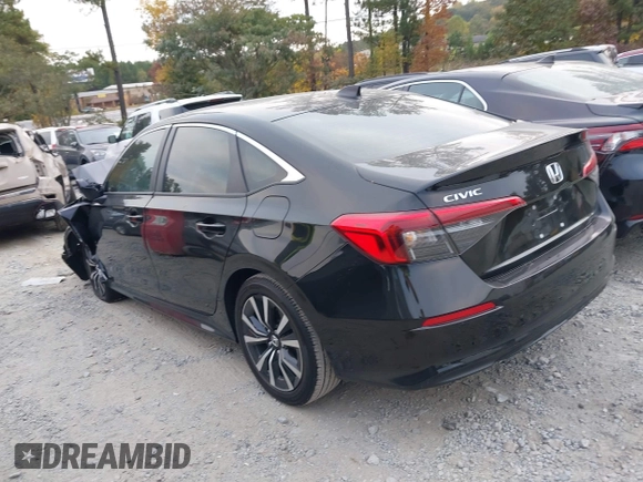 2024 Honda Civic Sedan EX with VIN 2HGFE1F76RH339216, listed as a IAAI auction lot 40703403 with 5,045 mi miles. Bid and sale history available at carsss.com. Image 3.