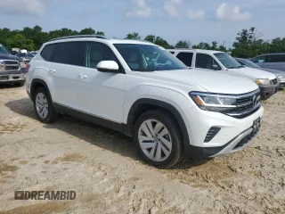 2021 Volkswagen Atlas SEL with VIN 1V2BR2CAXMC562859, listed as a Copart auction lot 60816645 with 72,410 mi miles and Salvage title. Bid and sale history available at DreamBid. Image 4.