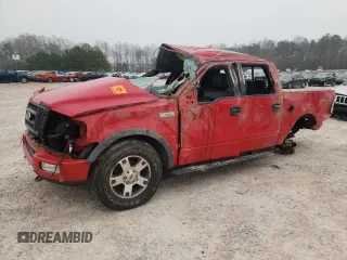 2005 Ford F-150 XLT with VIN 1FTPW14545KD00936, listed as a Copart auction lot 48127085 with 239,043 mi miles and Salvage Title. Bid and sale history available at carsss.com. Image 1.