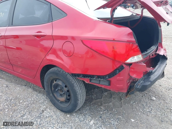 2015 Hyundai Accent GLS with VIN KMHCT4AE6FU851075, listed as a IAAI auction lot 41868391 with 90,523 mi miles. Bid and sale history available at carsss.com. Image 15.