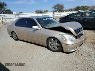 2004 Lexus LS 430 with VIN JTHBN36FX40145882, listed as a Copart auction lot 47638905 with 161,238 mi miles and Salvage Title. Bid and sale history available at DreamBid. Image 4.