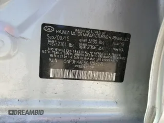2016 Hyundai Elantra SE z VIN 5NPDH4AE5GH757971, wystawiony jako Copart lot #52736315 z przebiegiem 107 404 mil mil oraz Szkoda całkowita • Salvage title. Historia ofert i sprzedaży dostępna na DreamBid. Obrazek 15.
