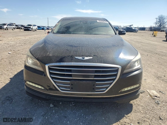 2015 Hyundai Genesis 5.0L with VIN KMHGN4JF1FU064264, listed as a Copart auction lot 45458375 with 113,715 mi miles and Salvage Title. Bid and sale history available at carsss.com. Image 5.