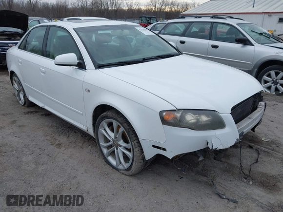 2008 Audi A4 2.0T with VIN WAUDF78E58A046158, listed as a IAAI auction lot 41510500 with 103,664 mi miles and . Bid and sale history available at DreamBid. Image 1.