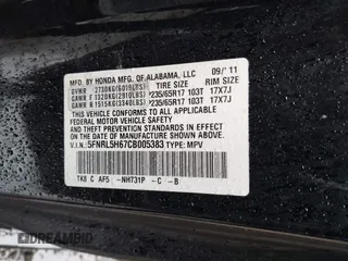 2012 Honda Odyssey EX-L с VIN 5FNRL5H67CB005383, выставлен на аукционе IAAI как лот 42318228 с пробегом 210 737 миль миль и . История ставок и продаж доступна на DreamBid. Изображение 9.