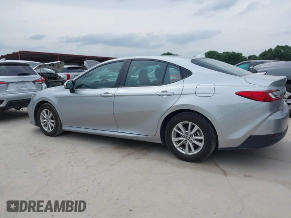 2025 Toyota Camry LE with VIN 4T1DAACK5SU000942, listed as a IAAI auction lot 42144009 with 23,505 mi miles and . Bid and sale history available at DreamBid. Image 14.