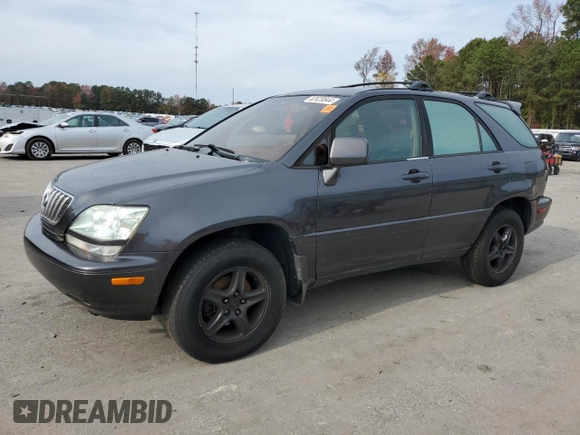 2002 Lexus RX 300 with VIN JTJGF10U920140103, listed as a Copart auction lot 82620844 with 157,055 mi miles and Clean Title. Bid and sale history available at carsss.com. Image 1.