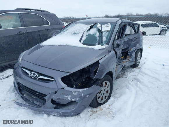 2014 Hyundai Accent GS with VIN KMHCT5AE1EU194495, listed as a IAAI auction lot 41609591 with 85,737 mi miles. Bid and sale history available at carsss.com. Image 17.