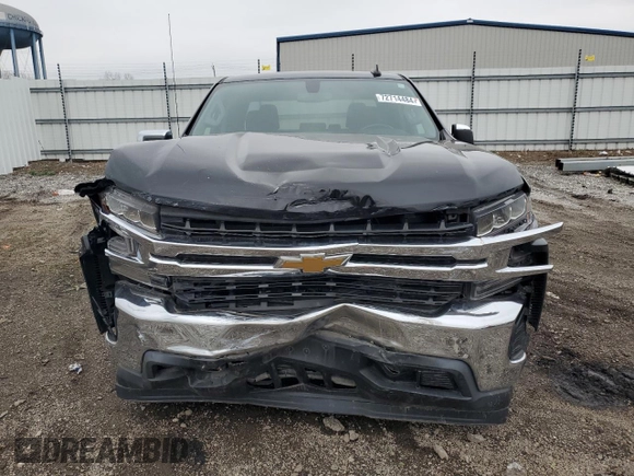2021 Chevrolet Silverado 1500 LT with VIN 1GCRWCEKXMZ303497, listed as a Copart auction lot 72714484 with 48,682 mi miles and Salvage Title. Bid and sale history available at DreamBid. Image 5.