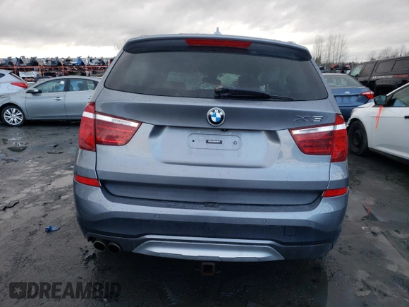 2016 BMW X3 xDrive28i with VIN 5UXWX9C52G0D76406, listed as a Copart auction lot 47112535 with Not Provided miles and Non Repairable. Bid and sale history available at DreamBid. Image 6.