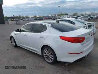 2015 Kia Optima SXL Turbo with VIN 5XXGR4A63FG374348, listed as a IAAI auction lot 41913278 with 173,880 mi miles and . Bid and sale history available at DreamBid. Image 3.
