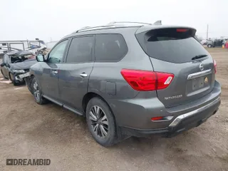2019 Nissan Pathfinder SV with VIN 5N1DR2MNXKC581951, listed as a IAAI auction lot 41432382 with 65,750 mi miles. Bid and sale history available at carsss.com. Image 3.