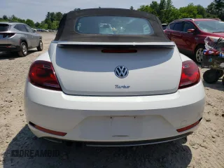 2018 Volkswagen Beetle S with VIN 3VW5DAAT7JM514853, listed as a Copart auction lot 60546195 with 62,143 mi miles and Salvage title. Bid and sale history available at DreamBid. Image 6.