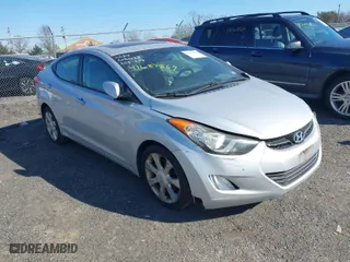 2012 Hyundai Elantra GLS with VIN KMHDH4AE0CU298506, listed as a IAAI auction lot 41687569 with 145,836 mi miles. Bid and sale history available at carsss.com. Image 1.