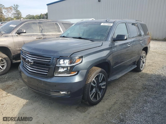 2019 Chevrolet Tahoe Premier with VIN 1GNSCCKJ4KR193590, listed as a Copart auction lot 74721004 with 93,710 mi miles and Salvage Title. Bid and sale history available at carsss.com. Image 1.