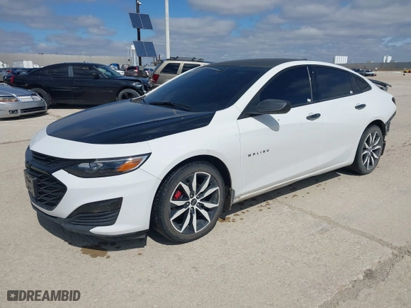 2020 Chevrolet Malibu RS with VIN 1G1ZG5ST2LF146319, listed as a IAAI auction lot 38632912 with 23,480 mi miles. Bid and sale history available at carsss.com. Image 2.