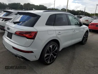 2023 Audi SQ5 Prestige with VIN WA1C4AFYXP2167611, listed as a Copart auction lot 74257204 with Not Provided miles and Salvage Title. Bid and sale history available at DreamBid. Image 3.