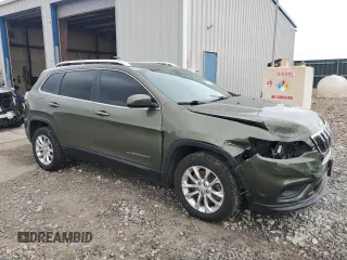 2019 Jeep Cherokee Latitude z VIN 1C4PJLCB6KD312362, wystawiony jako Copart lot #55331535 z przebiegiem 143 250 mil mil oraz Szkoda całkowita • Salvage title. Historia ofert i sprzedaży dostępna na DreamBid. Obrazek 4.