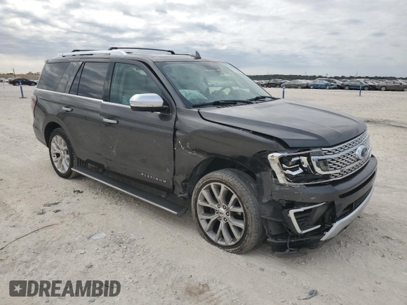 2018 Ford Expedition Platinum with VIN 1FMJU1MT0JEA50142, listed as a Copart auction lot 76636394 with 138,469 mi miles and Salvage Title. Bid and sale history available at carsss.com. Image 4.
