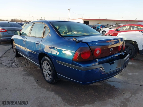 2003 Chevrolet Impala with VIN 2G1WF52E839331135, listed as a IAAI auction lot 41775510 with 139,182 mi miles. Bid and sale history available at carsss.com. Image 3.