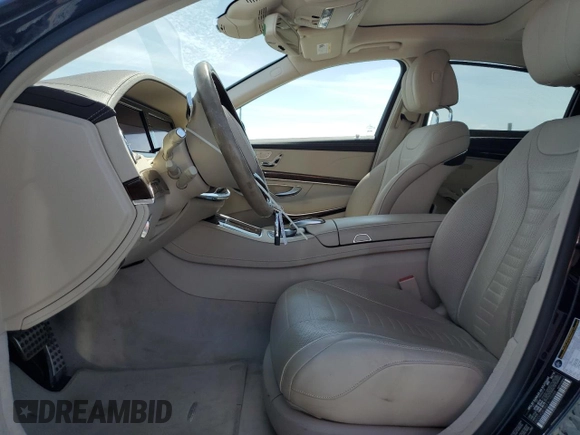 2015 Mercedes-Benz S 550 with VIN WDDUG8CB0FA175088, listed as a Copart auction lot 53629325 with 44,873 mi miles and Salvage Title. Bid and sale history available at carsss.com. Image 7.