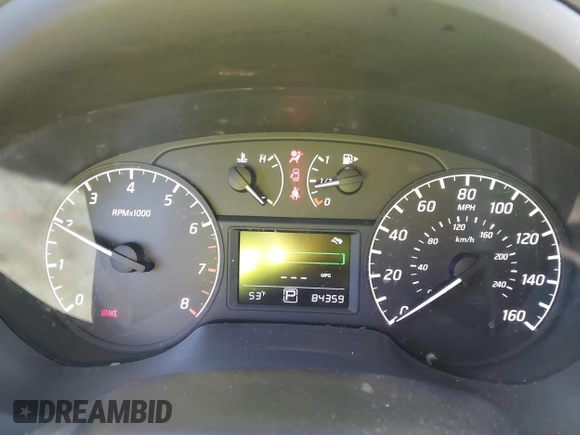 2017 Nissan Sentra SV with VIN 3N1AB7AP6HY249538, listed as a IAAI auction lot 41333456 with 84,359 mi miles and . Bid and sale history available at carsss.com. Image 7.