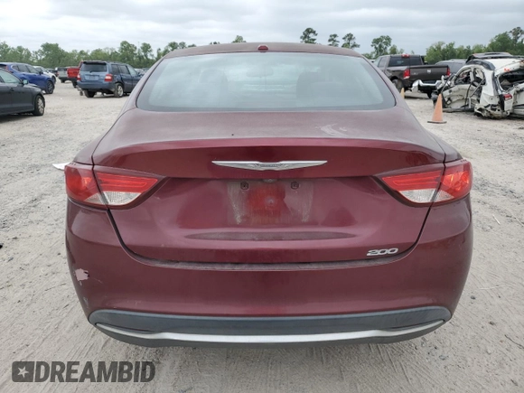 2015 Chrysler 200 Limited with VIN 1C3CCCAB1FN671313, listed as a Copart auction lot 53088965 with 154,170 mi miles and Clean Title. Bid and sale history available at carsss.com. Image 6.