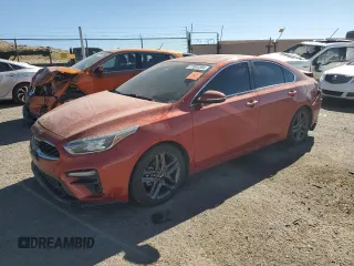 2019 Kia Forte EX with VIN 3KPF54AD3KE070316, listed as a Copart auction lot 77591304 with 0 mi miles and Salvage Title. Bid and sale history available at carsss.com. Image 1.