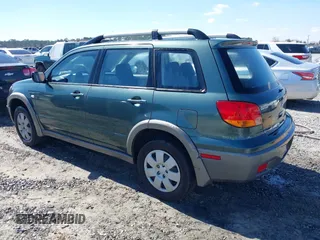 2003 Mitsubishi Outlander LS with VIN JA4LX31G93U043958, listed as a IAAI auction lot 41665111 with 78,582 mi miles. Bid and sale history available at carsss.com. Image 3.