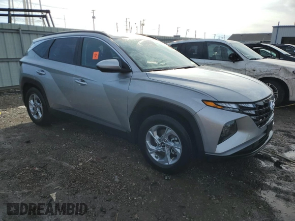 2024 Hyundai Tucson SEL with VIN 5NMJB3DEXRH405964, listed as a Copart auction lot 46084355 with 19,968 mi miles and Salvage Title. Bid and sale history available at carsss.com. Image 4.