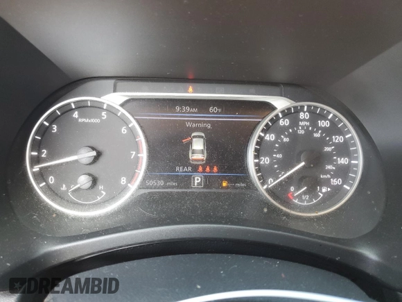 2021 Nissan Sentra SV with VIN 3N1AB8CVXMY267939, listed as a Copart auction lot 55701135 with 50,530 mi miles and Salvage title. Bid and sale history available at DreamBid. Image 9.